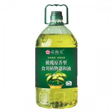 晶梅花橄榄原香型食用植物调和油5L